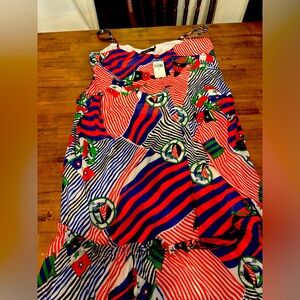 Lauren Ralph Lauren multicolor lined midi dress